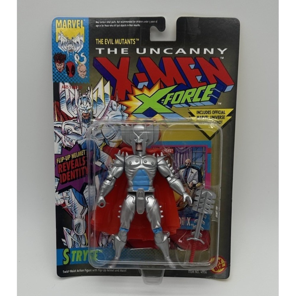 1992 TOY BIZ MARVEL X-MEN X-FORCE STRYFE FLIP-UP HELMET #4956 SEALED